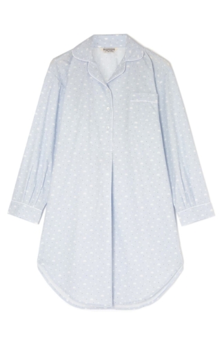 Blue long cotton nightshirt MCSS CLBL 1