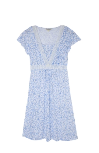 Floral Jersey Maternity Nightshirt MLNS BLFL 1