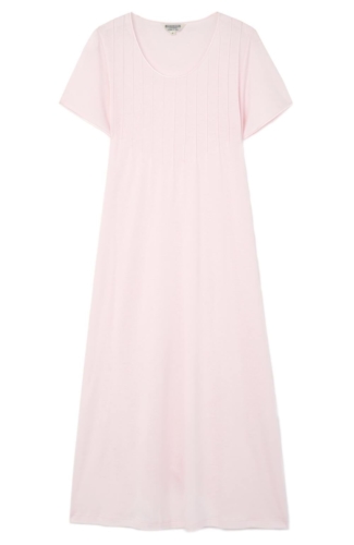 French Pleat Long Sleeve Nightdress 3111 PLPK 1